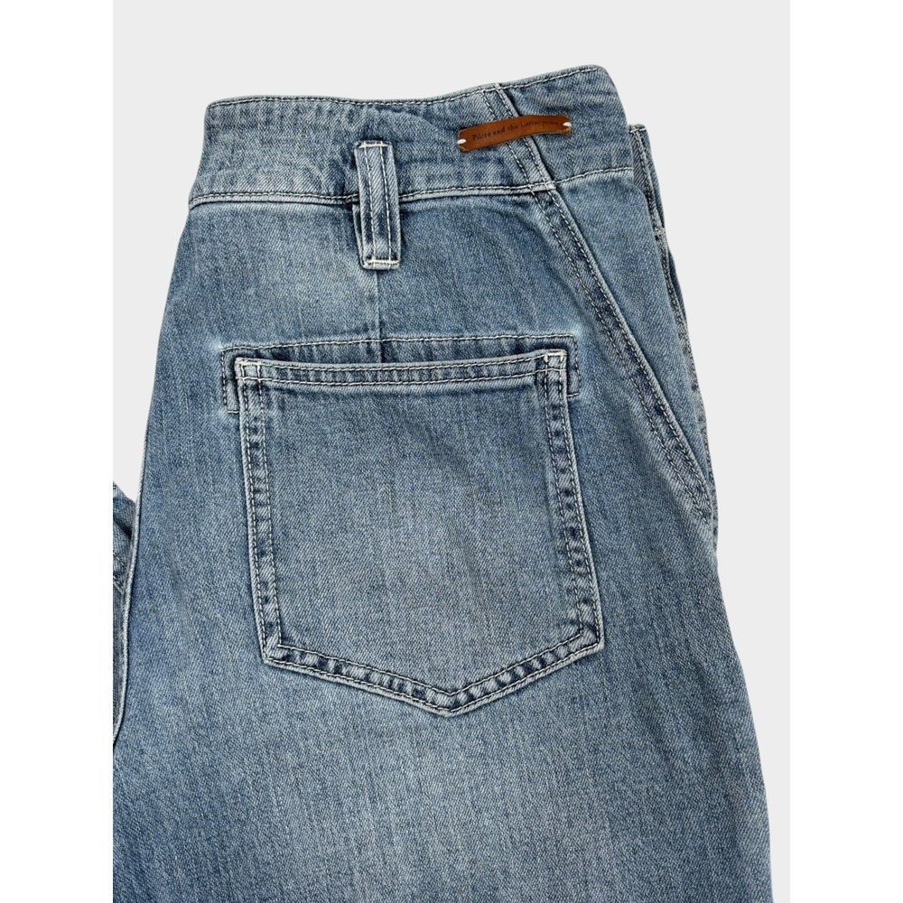 Pilcro and the Letterpress Anthropologie Utility Patch Pocket Jeans Blue Size 29